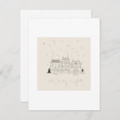 Eenvoudige kerstkaart (Voorkant / Achterkant)