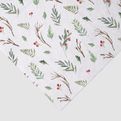 Eenvoudige Kerstmis met Waterverf Berry Pinecone Tissuepapier (Detail)