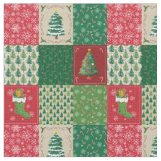 Eenvoudige Kerstquiltsjabloon Stof