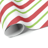 Eenvoudige kerststrepen cadeaupapier (Rol Hoek)