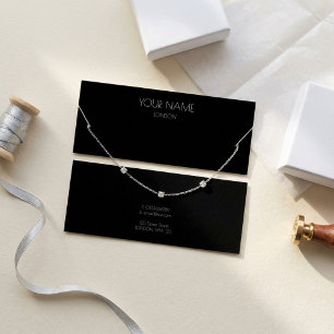 Eenvoudige ketting-schermkaart mini visitekaartjes