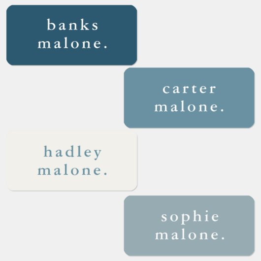 Eenvoudige Kinder naam Waterdicht Kleding Labels (Groep)