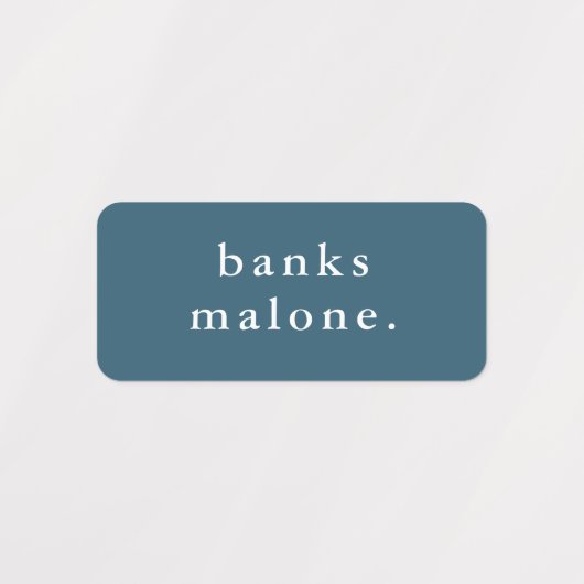 Eenvoudige Kinder naam Waterdicht Kleding Labels (Design 1)