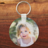 Eenvoudige Kinderen Twee Foto's Aandenken Sleutelhanger (Voorkant)
