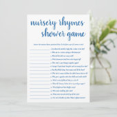 Eenvoudige kinderliedjes | Franse Blue Game Kaart (Staand voorkant)