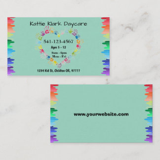 Eenvoudige kinderopvang Visitekaartjes