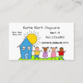 Eenvoudige kinderopvang Visitekaartjes (Voorkant)