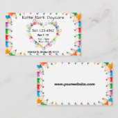 Eenvoudige kinderopvang Visitekaartjes (Voorkant / Achterkant)