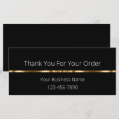 Eenvoudige klasklant - Hartelijk dank voor het ont (Voorkant / Achterkant)