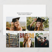 Eenvoudige Klasse van 2025 Afstuderen Foto Bedankkaart (Voorkant / Achterkant)