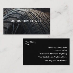 Eenvoudige Klassieke Auto Service Visitekaartje