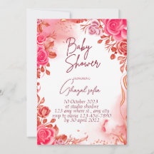 Eenvoudige klassieke baby meisje douche