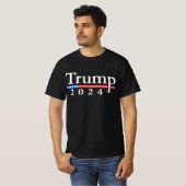 Eenvoudige klassieke campagne Trump 2024 T-shirt (Voorkant volledig)
