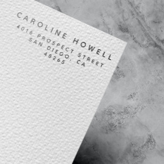 Eenvoudige, klassieke minimalistische 'Moderne' Re Rubberstempel