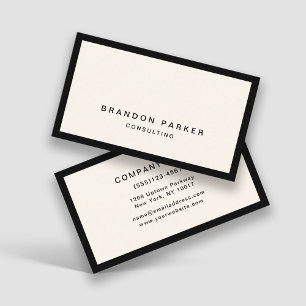 Eenvoudige klassieke, moderne professional visitekaartje