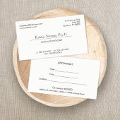 Eenvoudige Klassieke Professionele Benoemingskaart Afsprakenkaartje