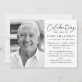 Eenvoudige klassieke zwart-wit viering van het lev kaart (Voorkant)