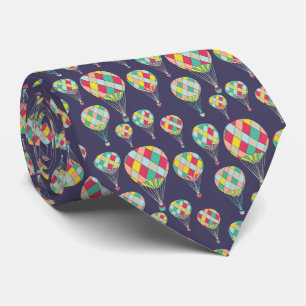 Eenvoudige kleurenvolle luchtballonnen Necktie Stropdas