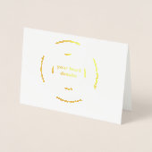 EENVOUDIGE KLEURKLEURCONGRATULATIE-KAART FOLIE KAARTEN (Voorkant)