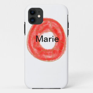 Eenvoudige kleurrijke donuts voeg naam minimale aa iPhone 11 hoesje