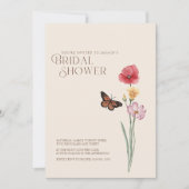 Eenvoudige kleurrijke Wildflower Vrijgezellenfeest Kaart (Voorkant)