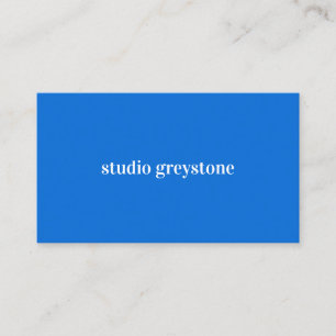 Eenvoudige kobalt Blue Modern Name Social Media Ic Visitekaartje