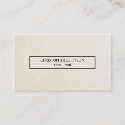 Eenvoudige koele elegante grijze consultant visitekaartje (Voorkant)