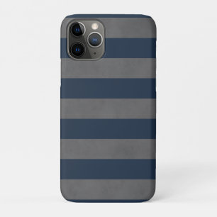 Eenvoudige koele mannelijke textuur grijsblauw ges iPhone 11 pro hoesje
