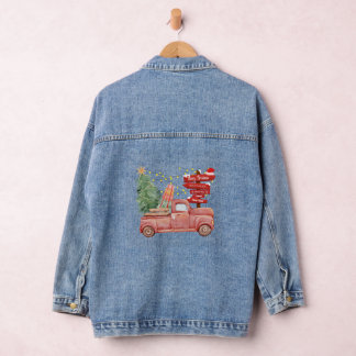 Eenvoudige koele stijlvolle denim jas voor kerst jacket