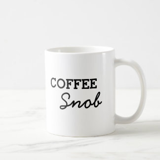 Eenvoudige koffie-snob koffiemok