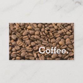 Eenvoudige koffiebonenkaart voor gebitsgebondenhei klantenkaartje