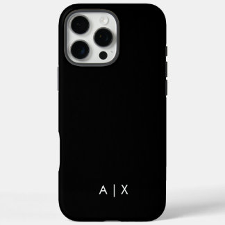 Eenvoudige koppelnaam gemerkt iPhone 16 pro max hoesje