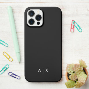 Eenvoudige koppelnaam gemerkt iPhone 12 pro max hoesje