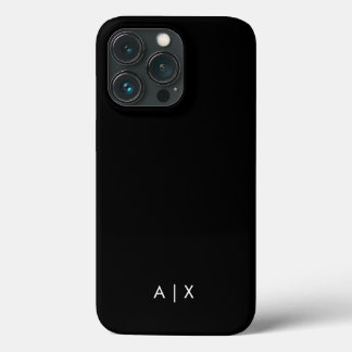 Eenvoudige koppelnaam gemonogrammeerd iPhone 13 pro hoesje
