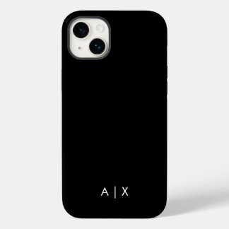 Eenvoudige koppelnaam gemonogrammeerd Case-Mate iPhone 14 plus hoesje