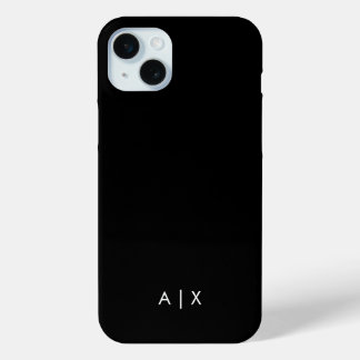 Eenvoudige koppelnaam gemonogrammeerd iPhone 15 mini hoesje