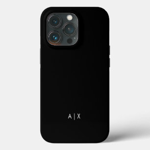 Eenvoudige koppelnaam gemonogrammeerd iPhone 13 pro hoesje