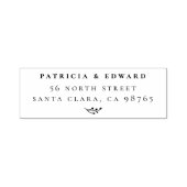 Eenvoudige koppels namen & rustieke lente terug ad  zelfinktende stempel (Design)