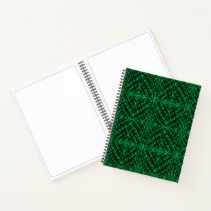 Eenvoudige krabbel   gespiegelde tegels   groen   notitieboek