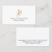 Eenvoudige, krachtige leeuwenkapafdekking voor die visitekaartje (Voorkant / Achterkant)