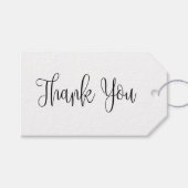 Eenvoudige kraft dank u. Rustiek huwelijkscadeau l Cadeaulabel (Voorkant (Horizontaal))