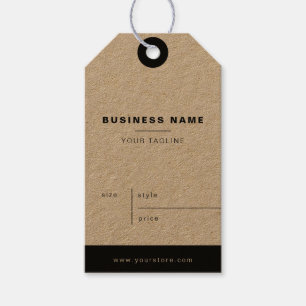 Eenvoudige Kraft Minimalistische Bedrijfsnaam Prij Cadeaulabel