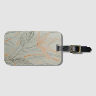 Eenvoudige krijt elegante kunst bagagelabel