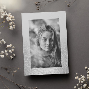 Eenvoudige kwikzilver glitter ombre Foto Sweet 16