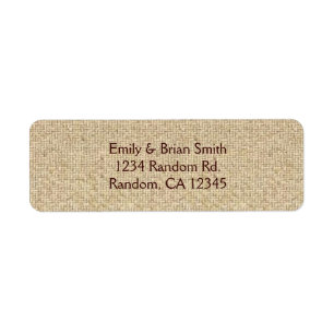 Eenvoudige labels met aangepaste omloopadressen
