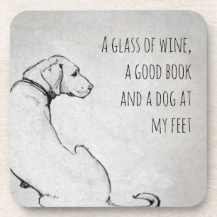 Eenvoudige labrador Dog mam Quote Art Bier Onderzetter