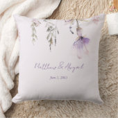Eenvoudige Lavendel Bloem Bruiloft Persoonlijk Kussen (Deken)