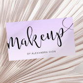 Eenvoudige lavender handgeschreven scriptkalligraf visitekaartje