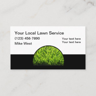 Eenvoudige 'Lawn Services Moderne' Visitekaartjes