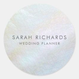 Eenvoudige legante moeder van het Parelbedrijf Ronde Sticker